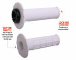 ODI UNIVERSAL LOCK-ON GRIPS PRO HALF-WAFFLE WHITE/BLACK (SOFT) - H21UHWW