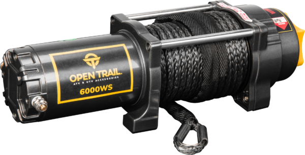 OPEN TRAIL 6000LB WIDE WINCH SYNTHETIC ROPE - 460-0134