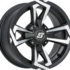 SEDONA RIOT WHEEL 14X7 4/110 5+2 (+10MM) BLK/MACHINED - A8147011-52S - Image 2