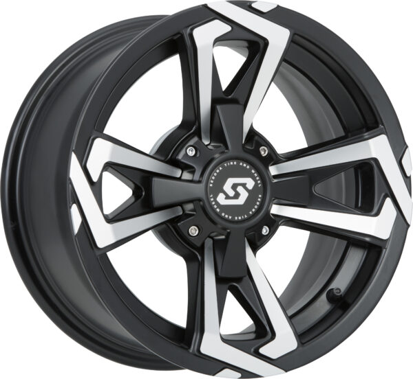 SEDONA RIOT WHEEL 12X7 4/110 5+2 (+10MM) BLK/MACHINED - A8127011-52S