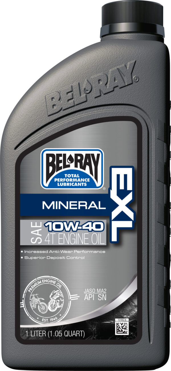 BEL-RAY EXL MINERAL 4T ENGINE OIL 10W-40 1L - 99090-B1LW