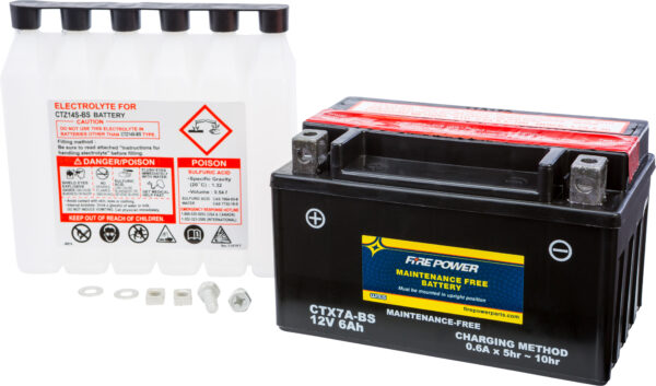 FIRE POWER BATTERY CTX7A-BS MAINTENANCE FREE - CTX7A-BS