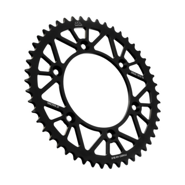 JT REAR RACELITE SPROCKET ALUM 49T-520 BLK HUS/HUSQ/KTM - JTA897.49BLK