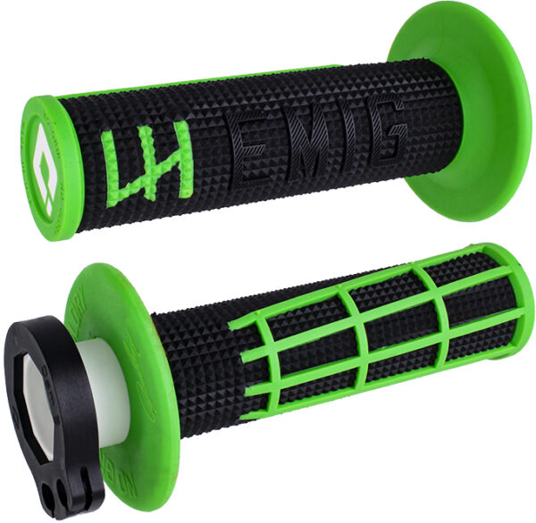 ODI EMIG 2.0 - V2 LOCK-ON GRIP BLACK/GREEN - H36E2BN