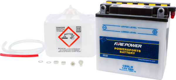 FIRE POWER BATTERY W/ACID CB9L-B 12V HEAVY DUTY - CB9L-B