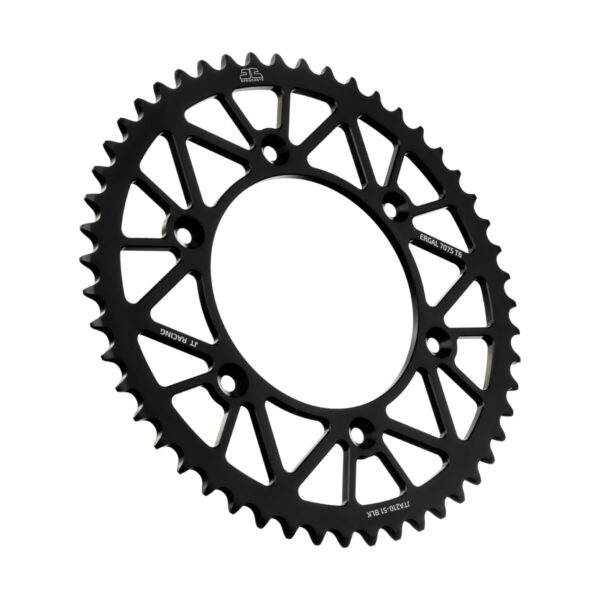 JT REAR RACELITE SPROCKET ALUM 51T-520 BLK BETA/HON - JTA210.51BLK