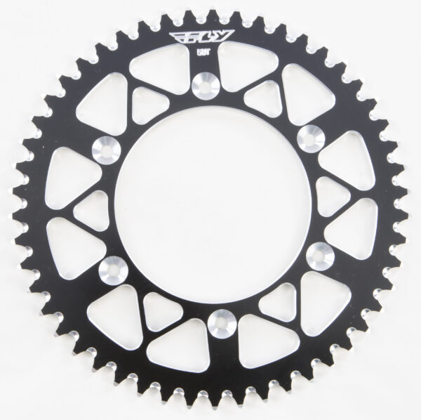 FLY RACING REAR SPROCKET ALUMINUM 50T-520 BLK HON - OLD 225-50 BLK