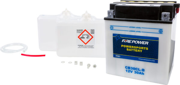 FIRE POWER BATTERY W/ACID CB30CL-B 12V HEAVY DUTY - CB30CL-B