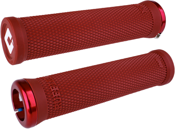 ODI RUFFIAN V2.1 BMX GRIPS DARK RED/RED - L33RFDR-R