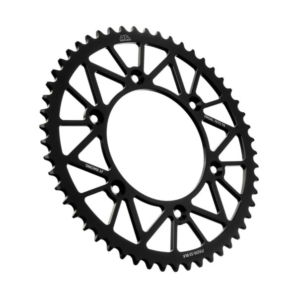 JT REAR RACELITE SPROCKET ALUM 53T-520 BLK BETA/HON - JTA210.53BLK