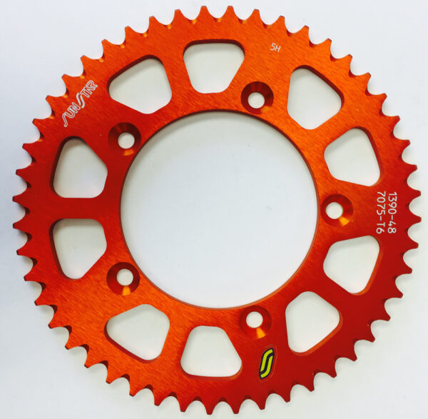 SUNSTAR REAR SPROCKET ALUMINUM 48T-420 ORG HUSQ/KTM - 5-139048OR