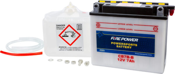 FIRE POWER BATTERY W/ACID CB7B-B 12V HEAVY DUTY - CB7B-B