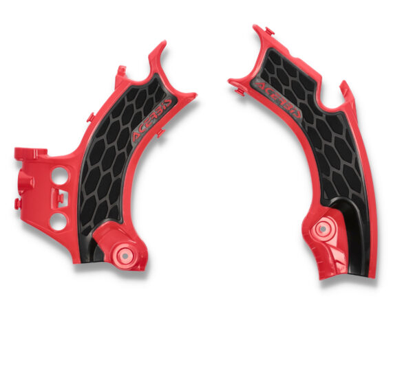 ACERBIS X-GRIP FRAME GUARDS HON RED/BLACK - 2911441018