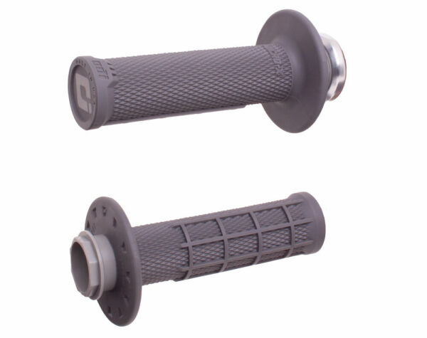 ODI MICRO-X LOCK-ON GRIPS HALF-WAFFLE GREY/BLACK (SOFT) - H36MXG