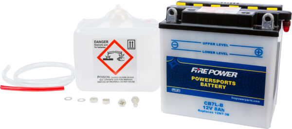 FIRE POWER BATTERY W/ACID CB7L-B 12V HEAVY DUTY - CB7L-B