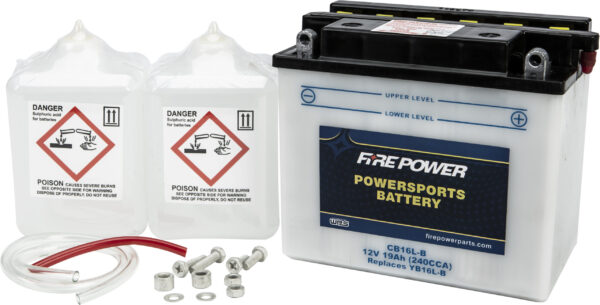 FIRE POWER BATTERY W/ACID CB16L-B 12V HEAVY DUTY - CB16L-B