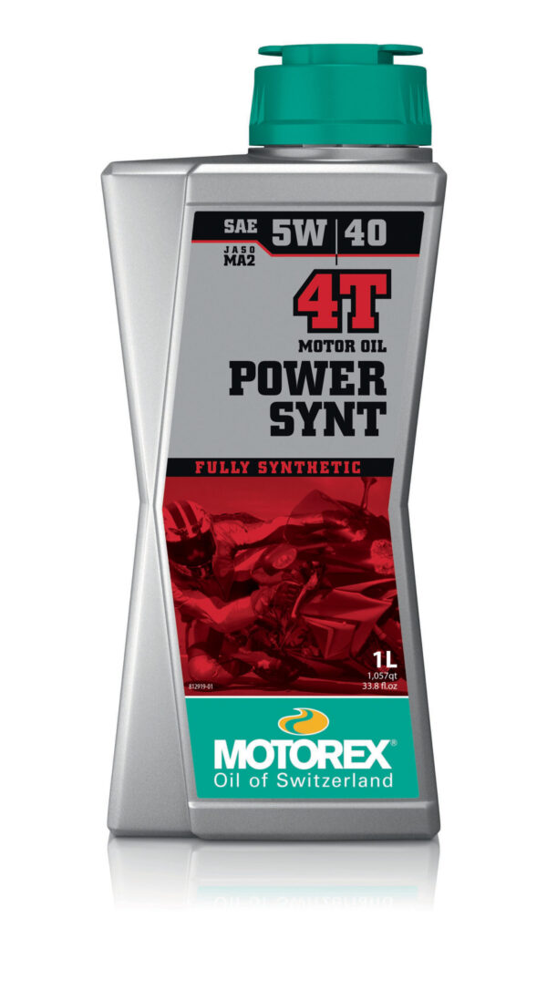 MOTOREX POWER SYNT 4T SAE 5W40 1LT 10/CASE - 308093