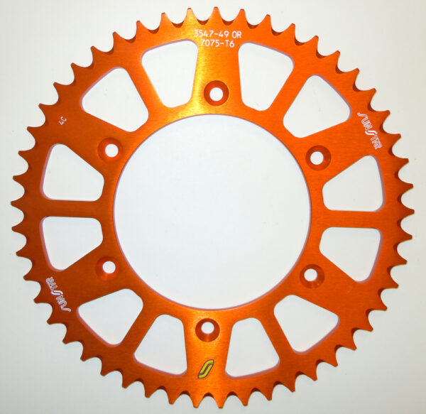 SUNSTAR REAR SPROCKET ALUMINUM 51T-520 ORG HUS/HUSQ/KTM - 5-354751OR