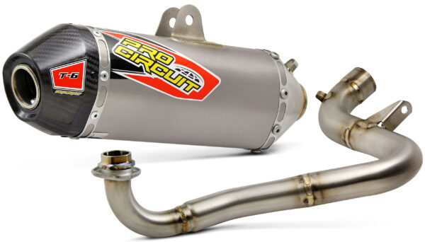 PRO CIRCUIT T-6 S/S EXHAUST SYSTEM W/CARBON CAP - 0111612G