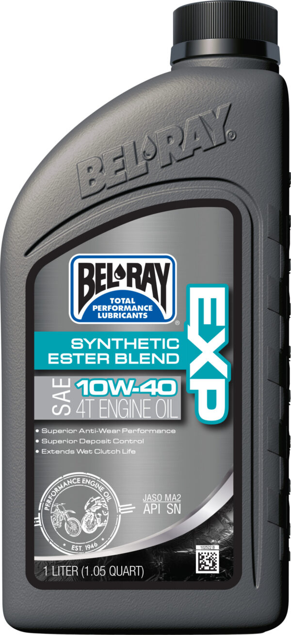 BEL-RAY EXP SYNTHETIC ESTER BLEND 4T ENGINE OIL 10W-40 1L - 99120-B1LW