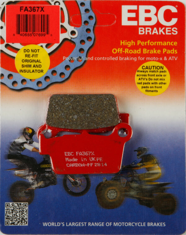 EBC BRAKE PADS - FA367X