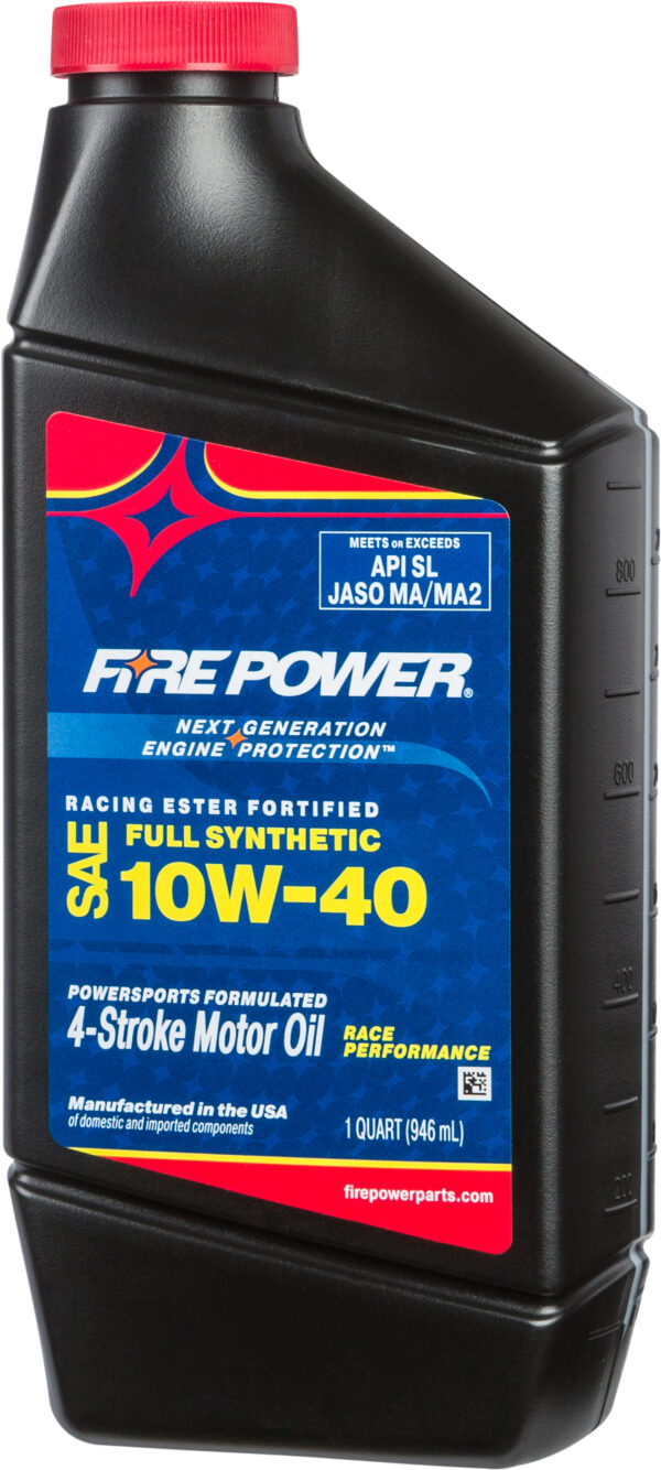 FIRE POWER SYNTHETIC 4-STROKE OIL W/ESTER 10W-40 QT - 196984