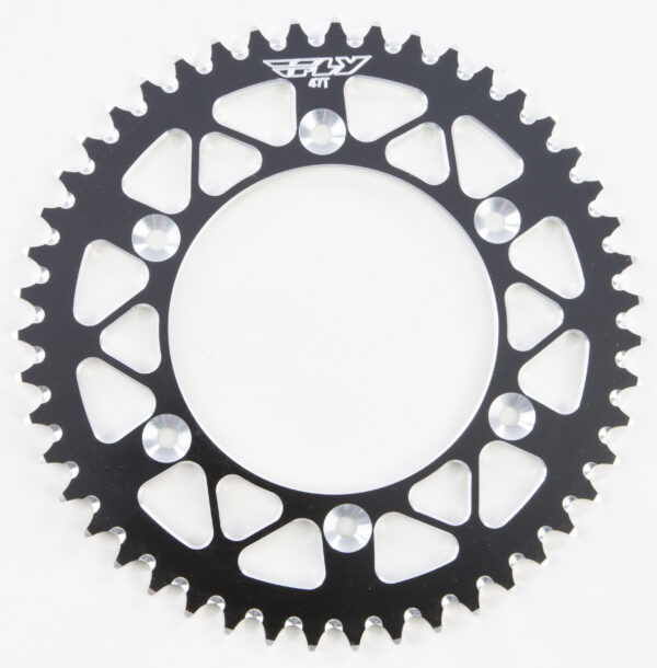 FLY RACING REAR SPROCKET ALUMINUM 47T-520 BLK HON - OLD 225-47 BLK