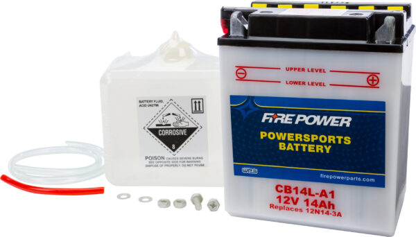 FIRE POWER BATTERY W/ACID CB14L-A1 12V HEAVY DUTY - CB14L-A1