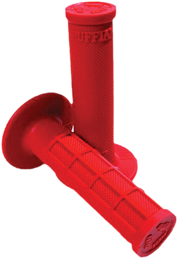 ODI RUFFIAN HALF WAFFLE GRIPS RED - H01RFR