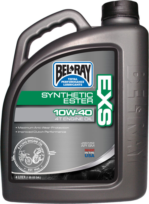 BEL-RAY EXS FULL SYNTHETIC ESTER 4T ENGINE OIL 10W-40 4LT - 99161-B4LW