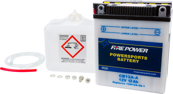 FIRE POWER BATTERY W/ACID CB12A-A 12V HEAVY DUTY - CB12A-A