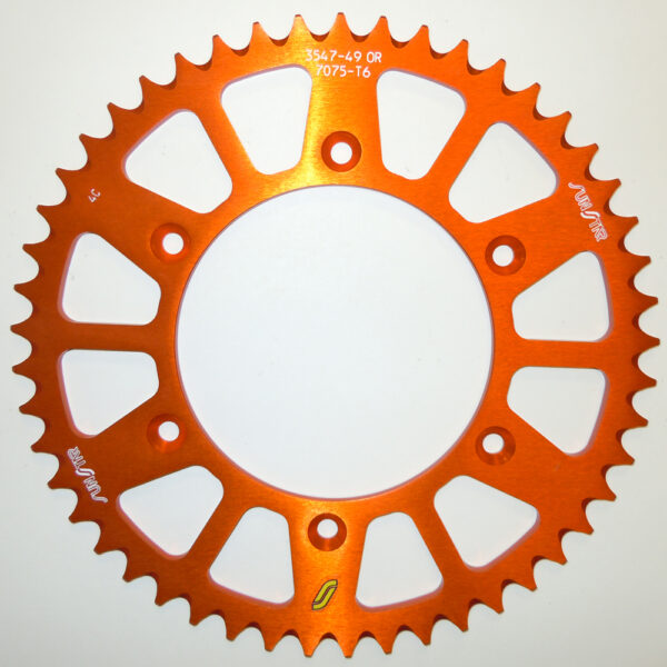 SUNSTAR REAR SPROCKET ALUMINUM 53T-520 ORG HUS/HUSQ/KTM - 5-354753OR