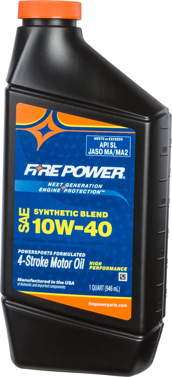 FIRE POWER SYNTHETIC BLEND 4-STROKE OIL 10W-40 QT - 196982