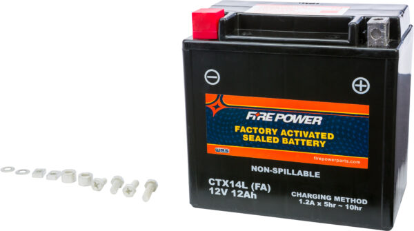 FIRE POWER BATTERY CTX14L SEALED FACTORY ACTIVATED - CTX14L-BS(FA)