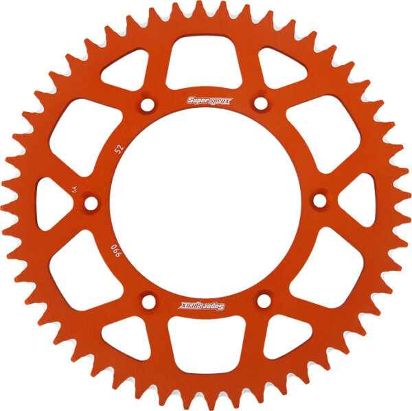 SUPERSPROX REAR SPROCKET ALUMINUM 52T-520 ORG HUS/HUSQ/KTM - RAL-990-52-ORG