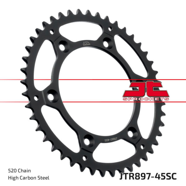 JT REAR SPROCKET STEEL 45T-520 HUS/HUSQ/KTM - JTR897.45SC