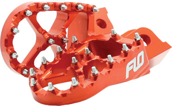 FLO MOTORSPORTS PRO SERIES FOOT PEGS ORANGE - FPEG-795-4ORG