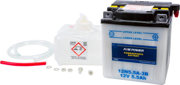 FIRE POWER BATTERY W/ACID 12N5.5A-3B 12V - 12N5.5A-3B