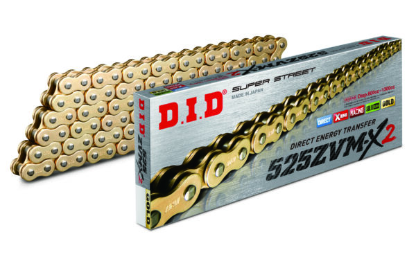 D.I.D CHAIN 525ZVM-X2 G&G ZJ - ZJ525ZVMX2G