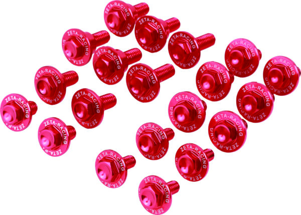 ZETA ALUMINUM BOLT KIT RED - ZE88-5252