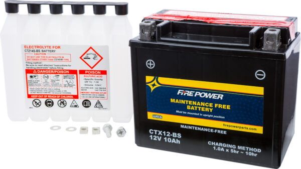 FIRE POWER BATTERY CTX12-BS MAINTENANCE FREE - CTX12-BS