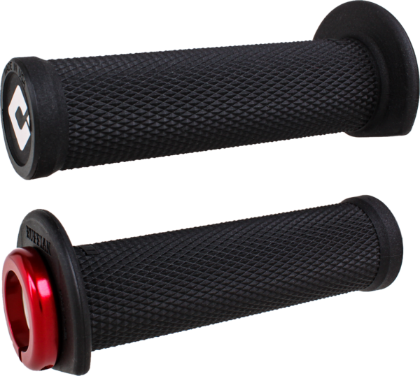 ODI ATV/PWC RUFFIAN LOCKON GRIP 125MM BLACK/RED - J33RFB-R