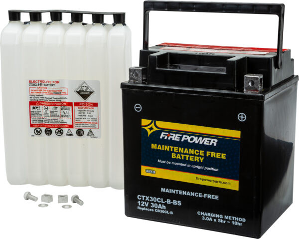 FIRE POWER BATTERY CTX30CL-B-BS MAINTENANCE FREE - CTX30CL-B-BS