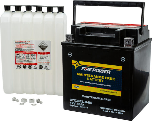 FIRE POWER BATTERY CTX30CL-B-BS MAINTENANCE FREE - CTX30CL-B-BS