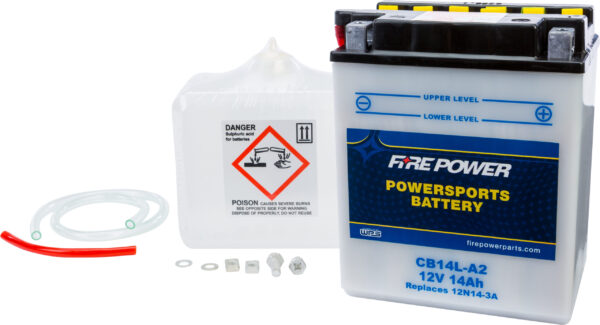 FIRE POWER BATTERY W/ACID CB14L-A2 12V HEAVY DUTY - CB14L-A2