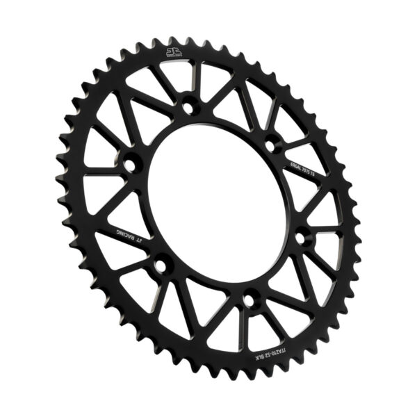 JT REAR RACELITE SPROCKET ALUM 52T-520 BLK BETA/HON - JTA210.52BLK