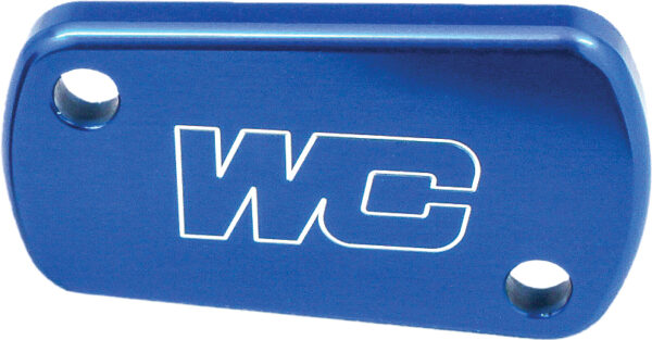 WORKS REAR BRAKE COVER (BLUE) - 21-500