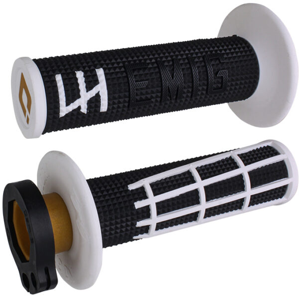 ODI EMIG 2.0 - V2 LOCK-ON GRIP BLACK/WHITE - H36E2BW