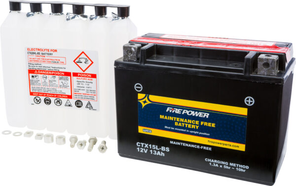 FIRE POWER BATTERY CTX15L-BS MAINTENANCE FREE - CTX15L-BS