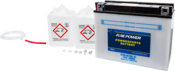 FIRE POWER BATTERY W/ACID C50-N18L-A 12V HEAVY DUTY - C50-N18L-A